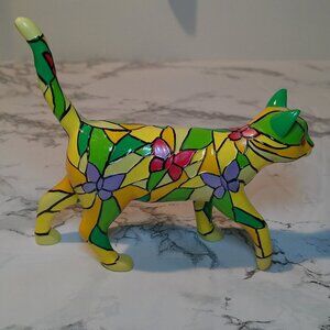 Limited Edition Tiffany Cat Butterfly Hamilton Collection Figure